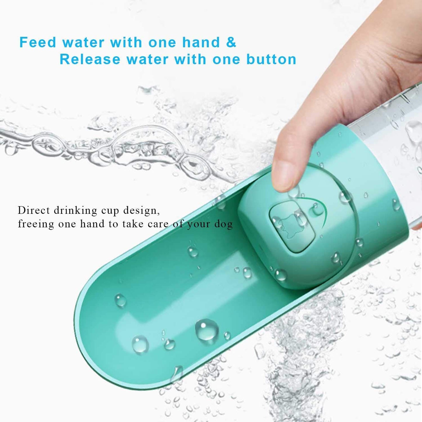 Portable Pet Dog Water Bottle Dispenser Travel Dog Bowl Cups Dogs Cats Feeding Water Outdoor Walking For Puppy Cat Pets Products