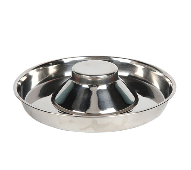 Pet Stainless Steel Dog Bowl Puppy Litter Food Feeding Dish Weaning Silver Stainless Feeder Water Bowl Pets Feeder Bowl